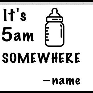 Customized name onesie iron-on